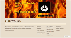 Desktop Screenshot of firepaw.org
