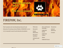 Tablet Screenshot of firepaw.org